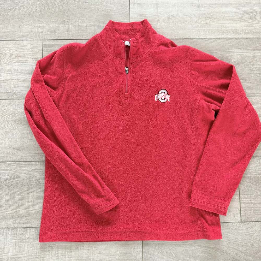 Columbia Ohio State Buckeyes Womens L Fleece 1/4